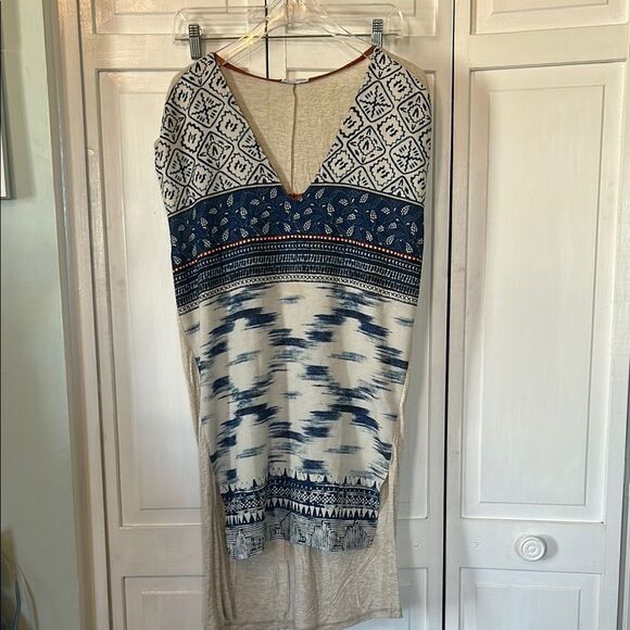 Zara Blue and White hi-low dress or tunic - Size S - Picture 1 of 6